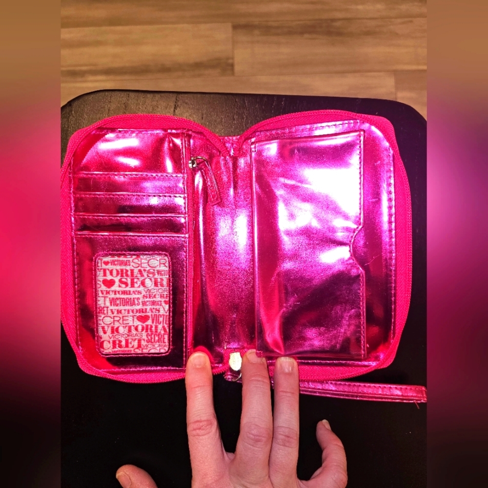 VS PINK Hot Pink Wristlet💕